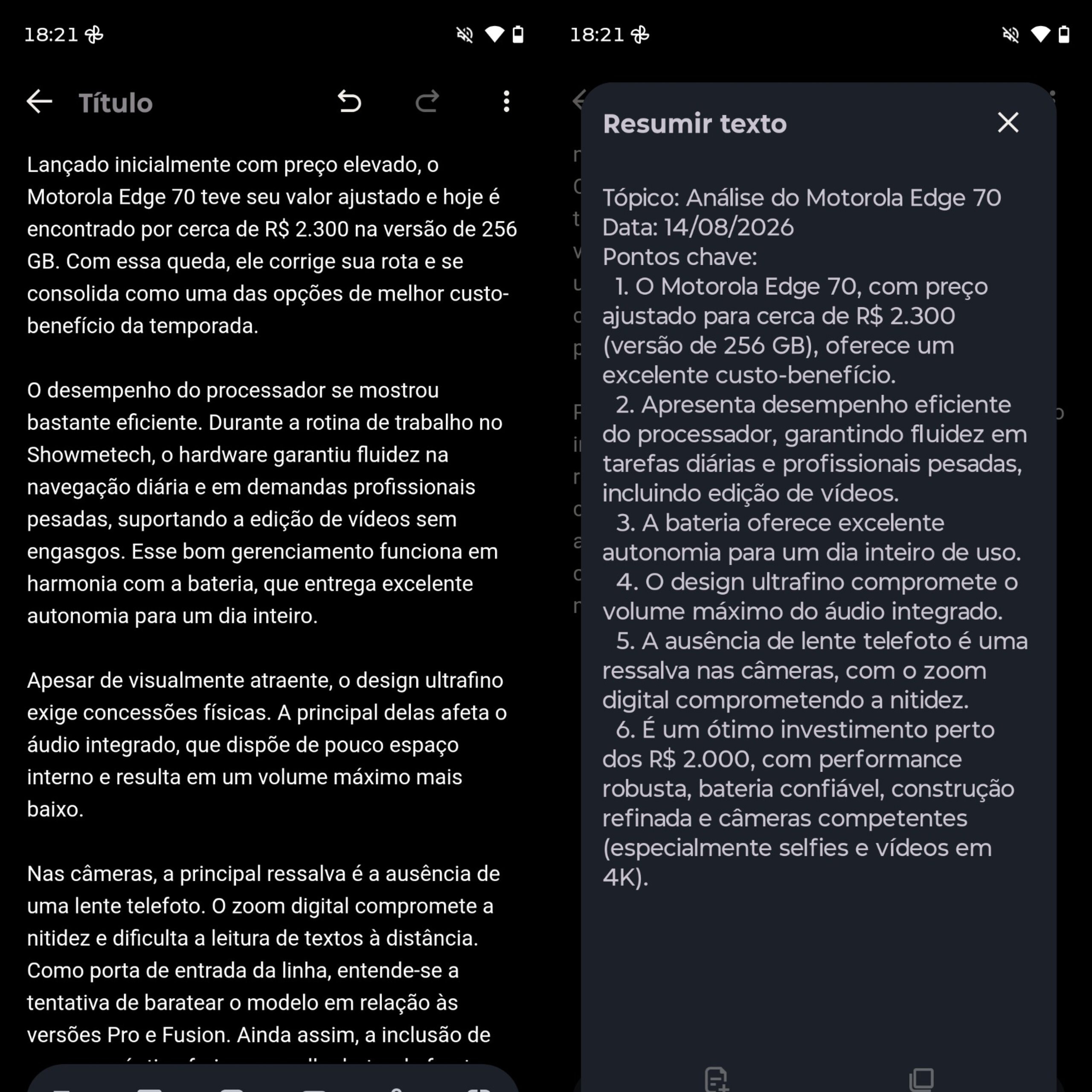 App moto notas