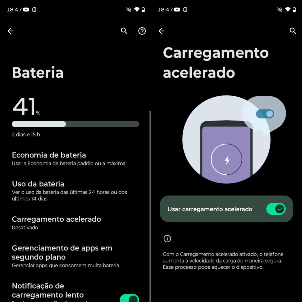 Dados de bateria do motorola edge 70