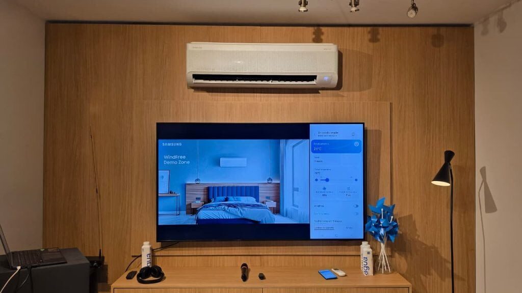 Climatização com ia da samsung