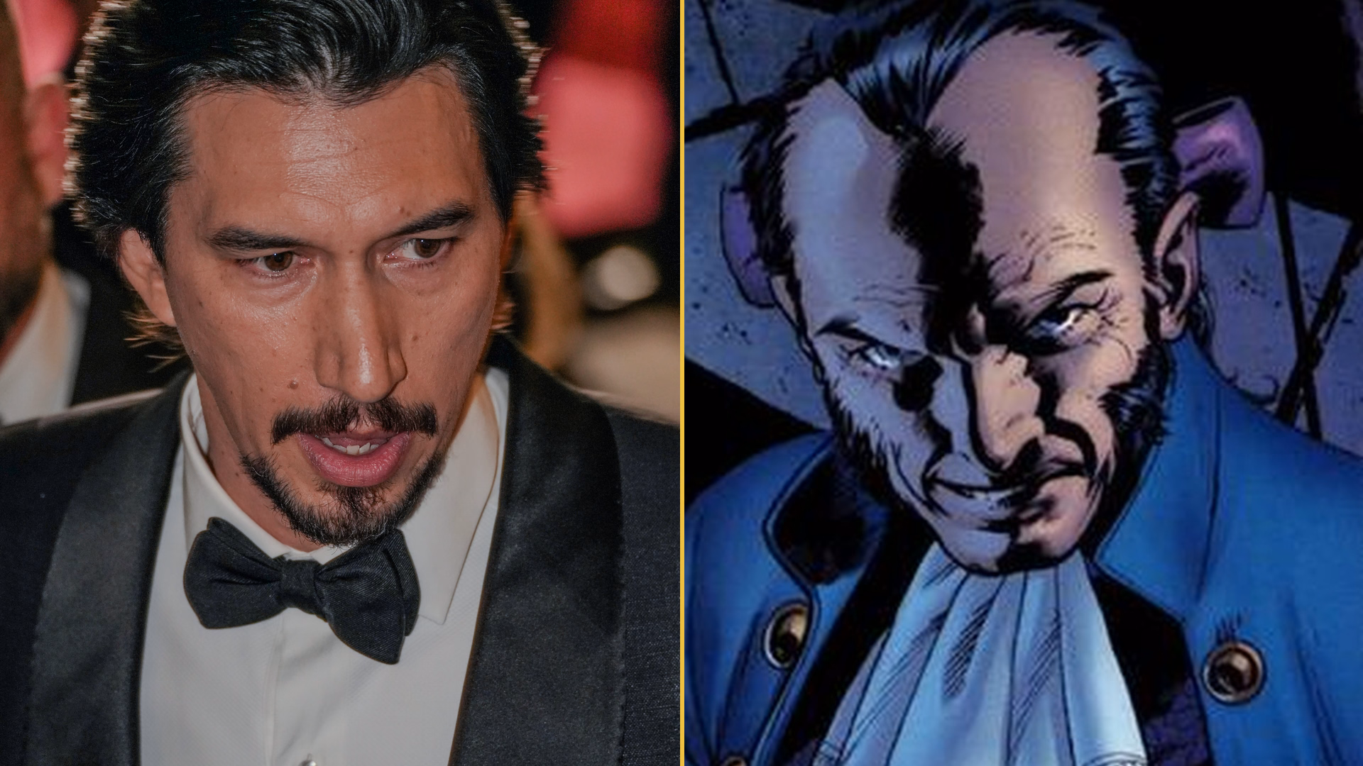 Novo elenco de x-men no mcu: veja o que sabemos Montagem com adam driver à esquerda e sebastian shaw nos quadrinhos à direita