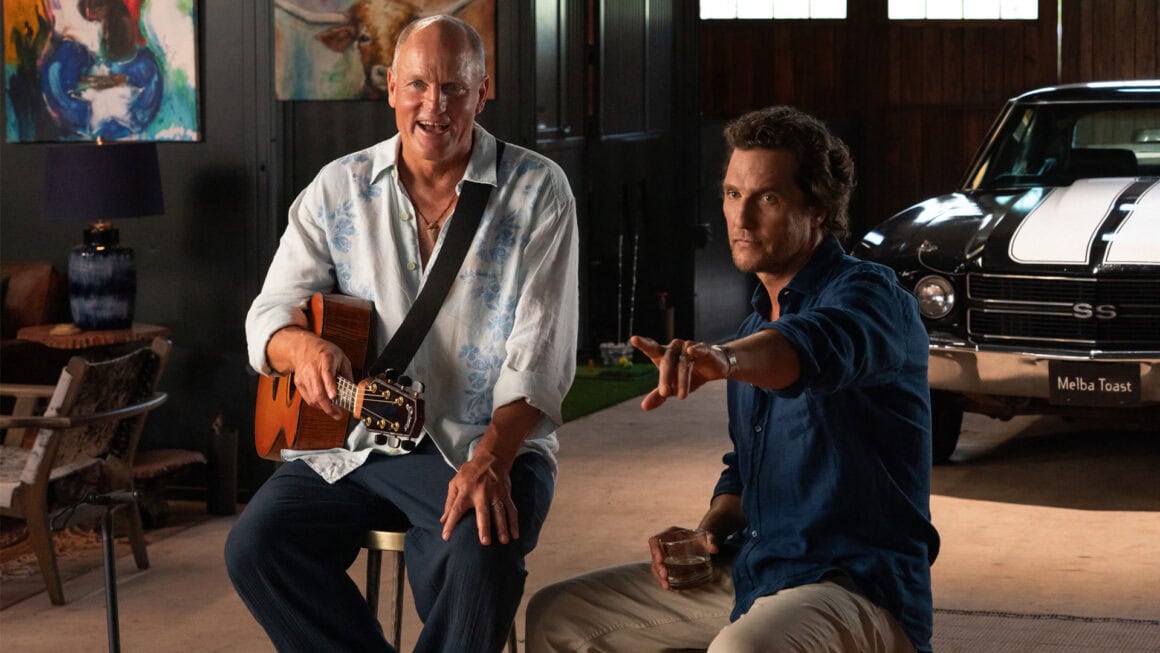 Matthew mcconaughey e woody harrelson em brothers, um dos lançamentos do apple tv em setembro de 2026