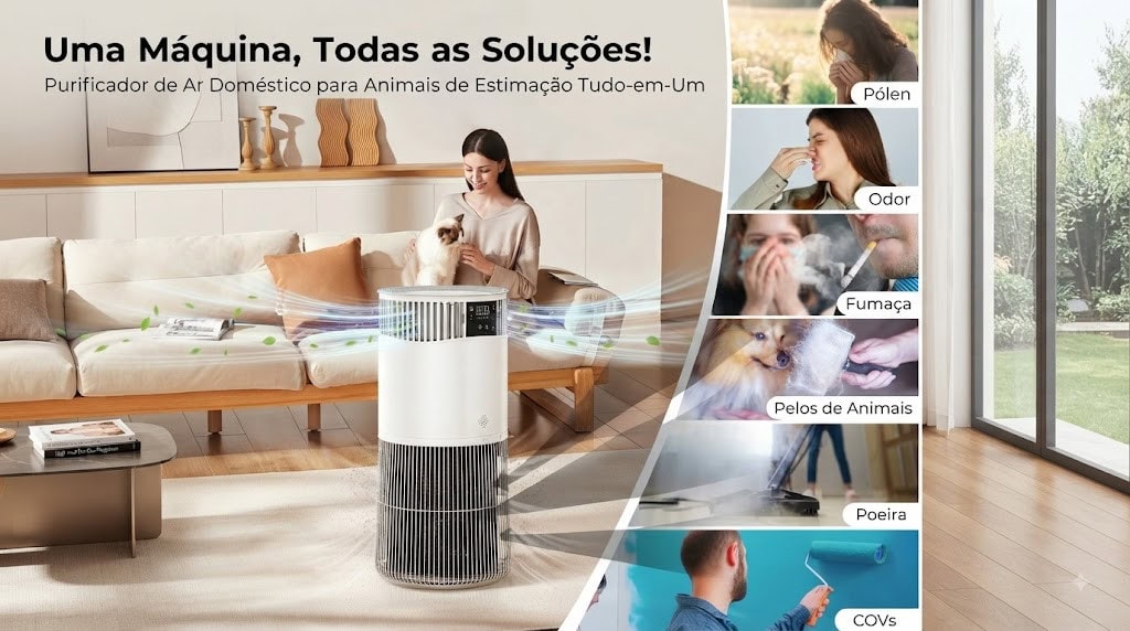 Amicura p2: como o purificador de ar pode melhorar a qualidade do ar em casas com pets