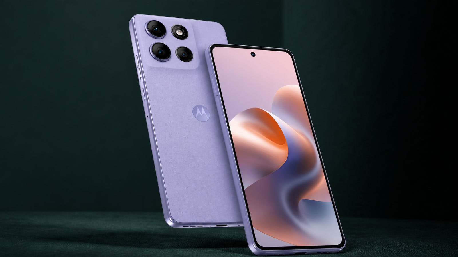 Moto g86 power em composição editorial para a lista de celulares compatíveis com android 17