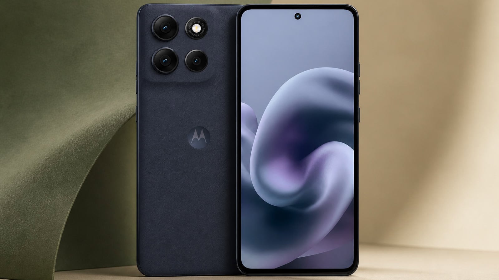 Moto g power 2025 em composição editorial para a lista de celulares compatíveis com android 17