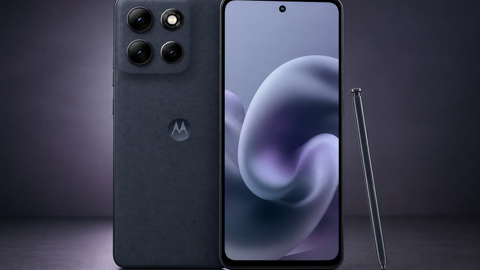 Moto g stylus 2025 em composição editorial para a lista de celulares compatíveis com android 17