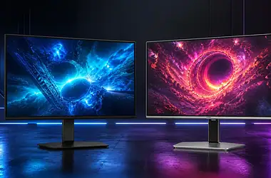 Monitores samsung odyssey g8 6k e odyssey oled g8 lado a lado