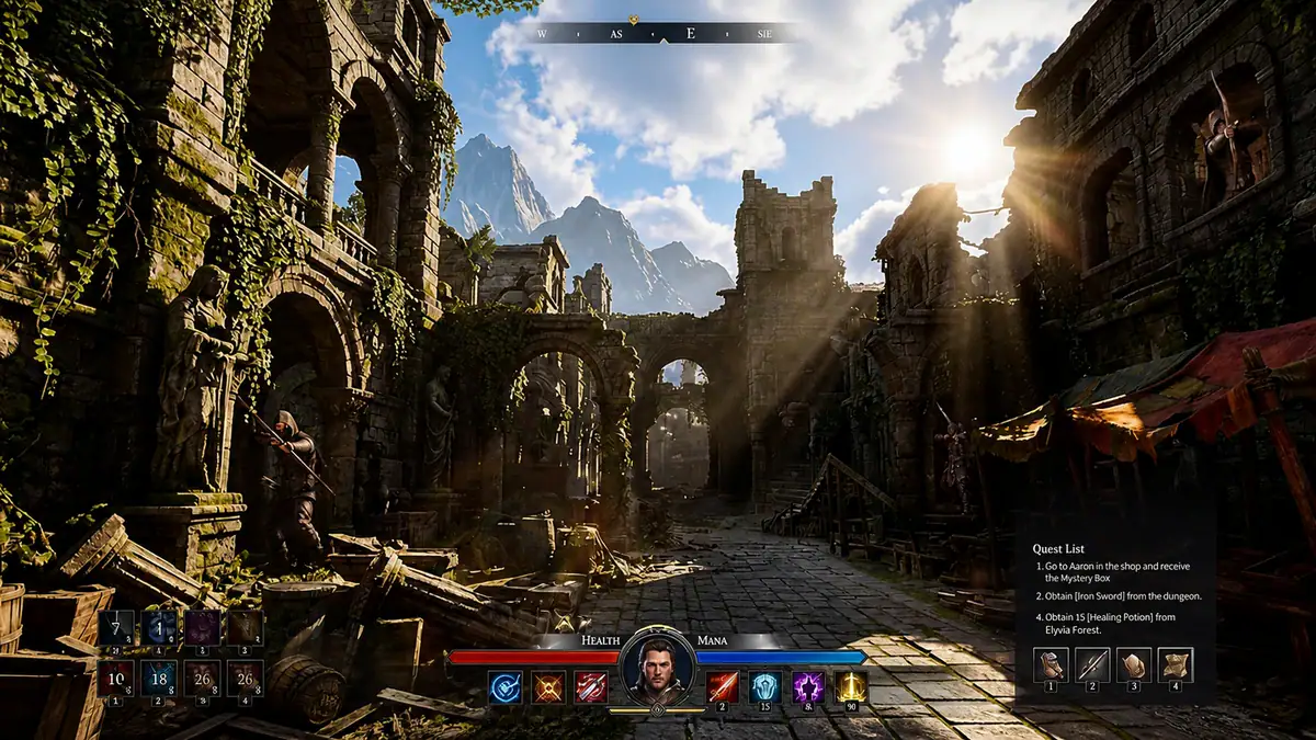 Cena oficial usada para ilustrar hdr10+ gaming no odyssey g8 6k.