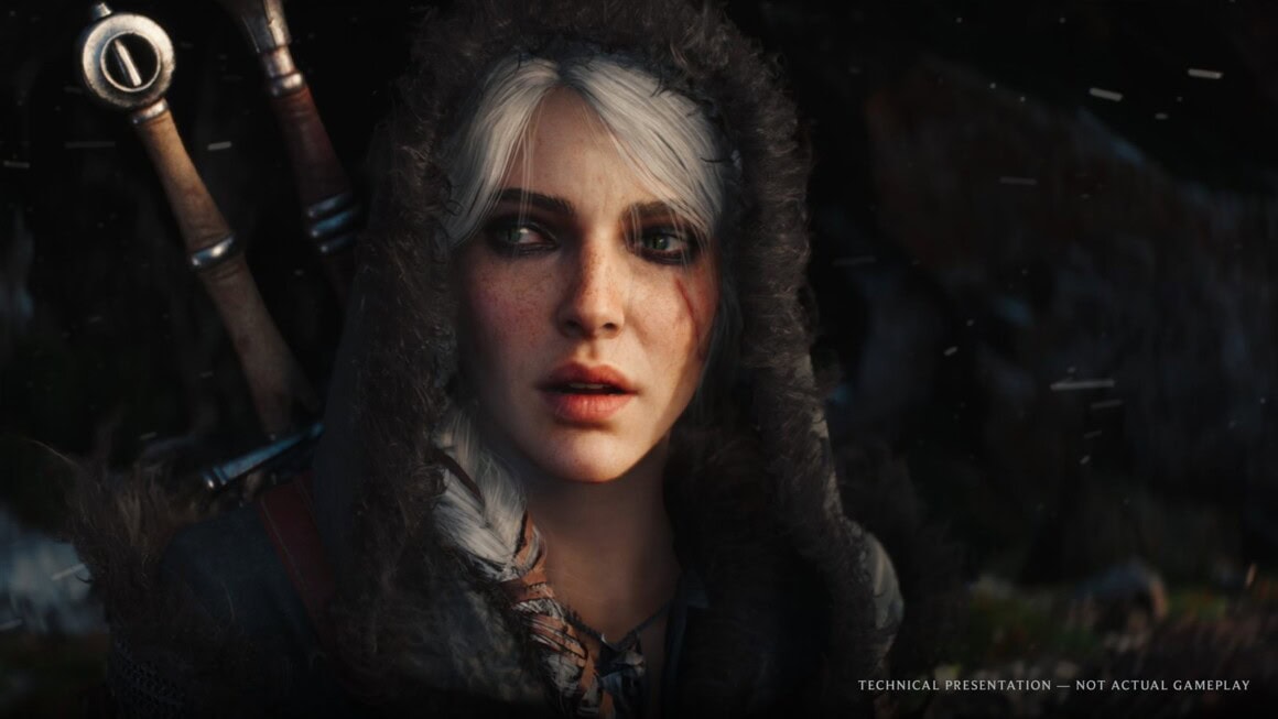 Ciri aparece com capuz em cena da demonstração técnica de the witcher 4