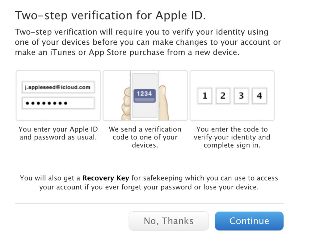 Apple adota sistema de verificação em duas etapas para icloud e id apple Sistema de duas etapas para verificação da apple