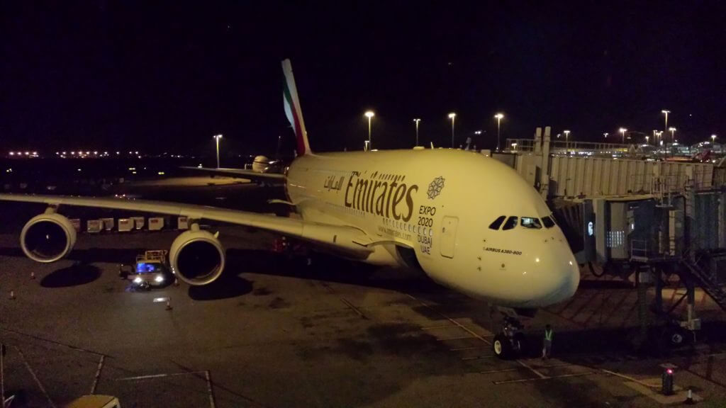 Showmetech testa internet em vôo com airbus a380 Airbus a380 no aeroporto de hong kong / foto: henri karam