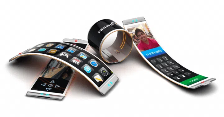 נוזל: סמארטפון עם מסך OLED בצורת צמיד נוזל: סמארטפון עם מסך OLED מעוקל שפותח על ידי Dinard da mata הברזילאי