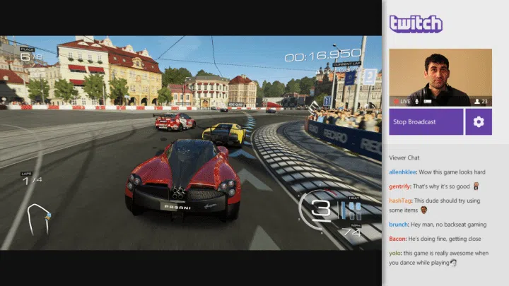 يوتيوب على وشك الحصول على Twitch مقابل 1 مليار دولار بث المباريات على xbox one عبر twitch. تدعم الخدمة أيضًا أجهزة Playstation 4 وأجهزة الكمبيوتر.