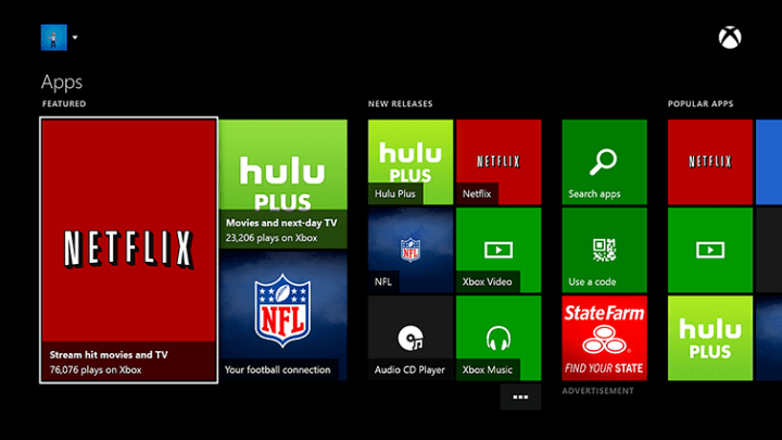 Xbox one apps