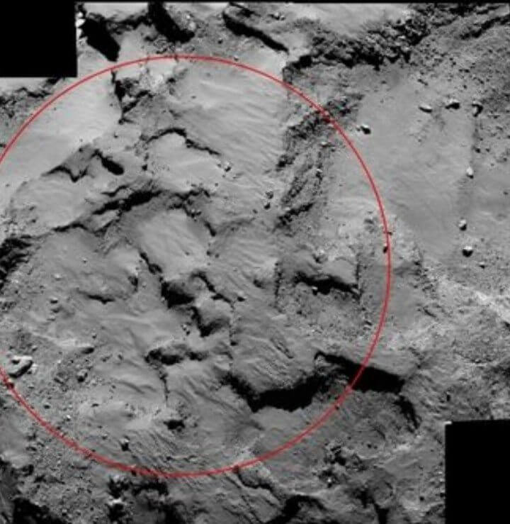 Rosetta capturou imagem do ponto j / nasa/esa / afp