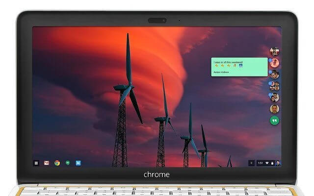 Les nouveaux hangouts pour google chrome apportent la conception matérielle et les fonctionnalités de messagerie facebook Matériel Hangouts - chrome (showmetech)