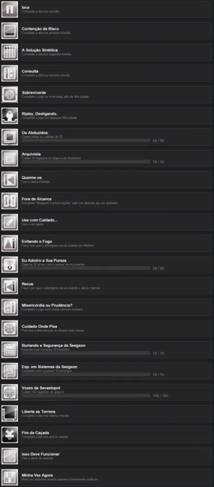 Game review: alien isolation - parte 1 Conquistas alien para review 2