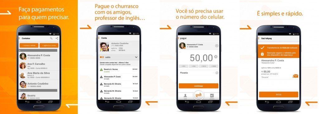 Faça pagamentos para quem precisar e até mesmo para quem possuir contas em qualquer banco com o aplicativo itaú tokpag Itau-tokpag-app-transferencias