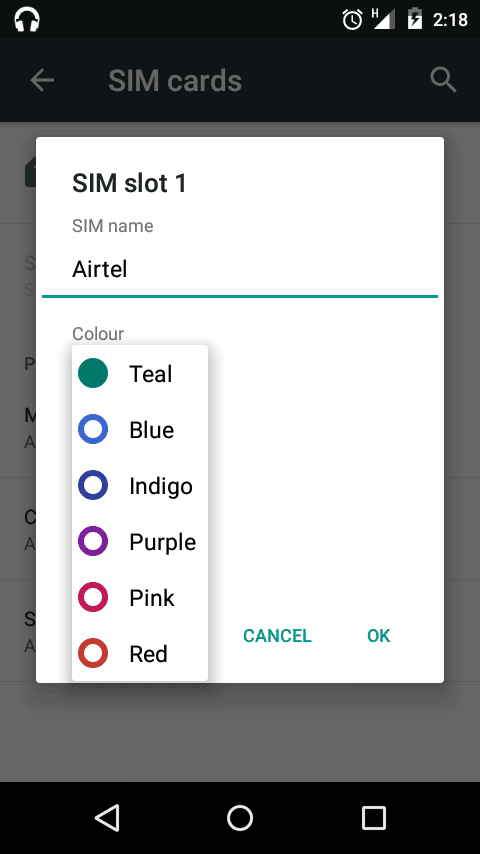 Android 5. 1 permite configurar cores diferentes para o discador de cada sim Android-lollipop-dual-sim-color