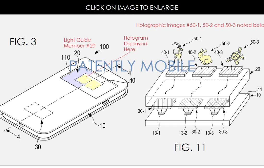 Tony stark aprova: samsung planeja lançar celular que exibe hologramas Samsung-smartphone-holographic-display-patent-02