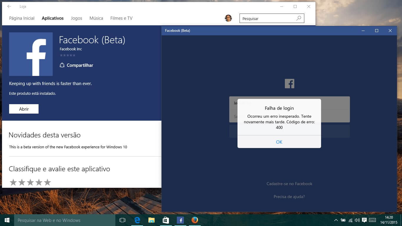 Microsoft suspende emulador para aplicativos android no windows 10 mobile Facebook beta for windows 10