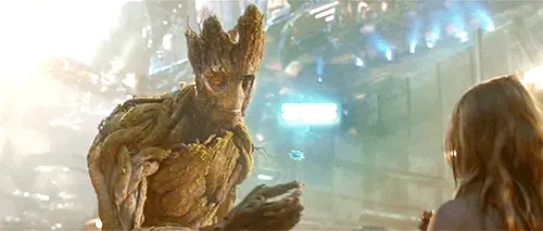 Guardiões da galáxia 2 terá um dos personagens mais estranhos da marvel Groot spoiler flower gif