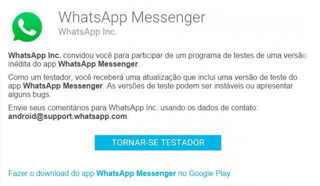 Whatsapp-beta-android-tornar-se-testador