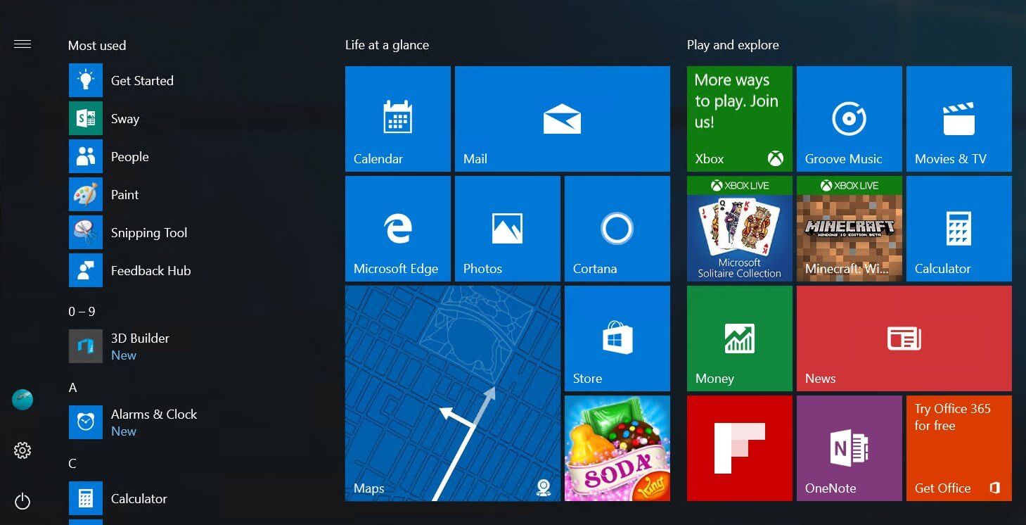 Windows 10 insider preview é atualizado com novo iniciar e windows ink Menu iniciar ganha mais um redesign
