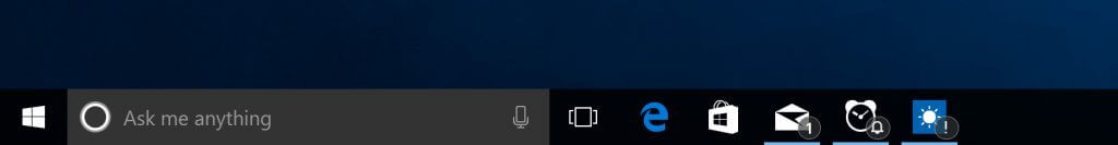 Windows 10 insider preview é atualizado com novo iniciar e windows ink Taskbar-badging-1024x133