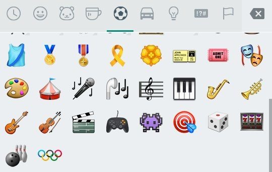 Android emoji de anéis olímpicos