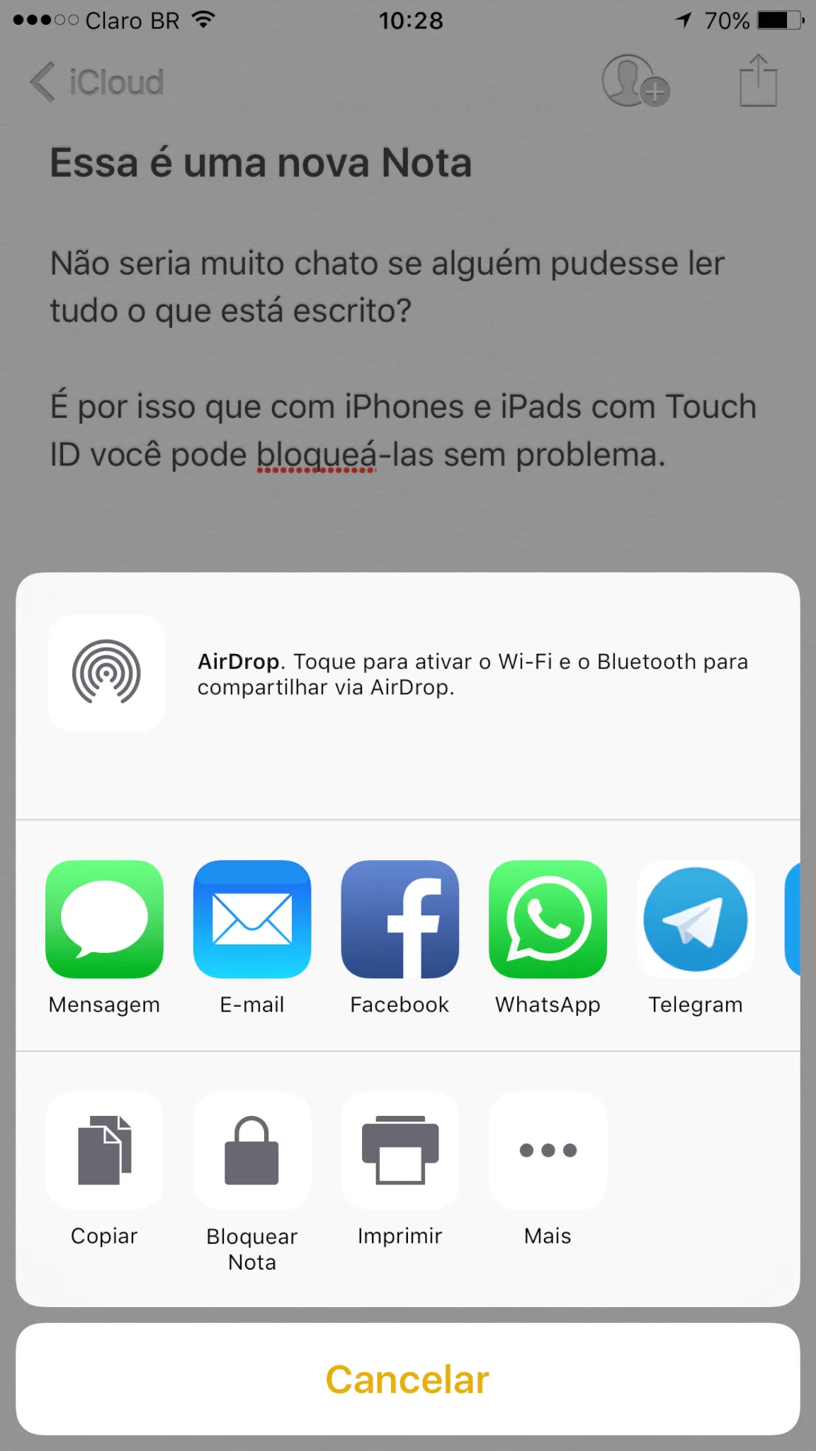 Tutorial: como bloquear uma nota no iphone ou ipad Tutorial: como bloquear uma nota no iphone ou ipad
