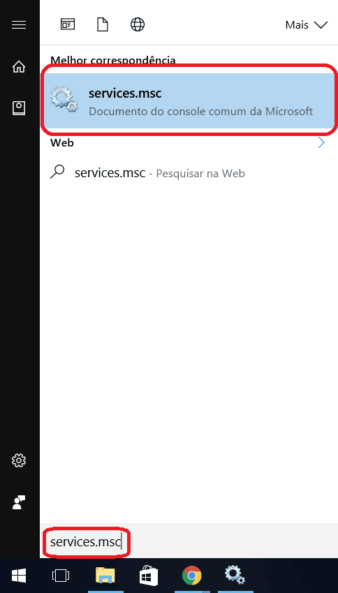 Clique em services. Msc Clique em services. Msc