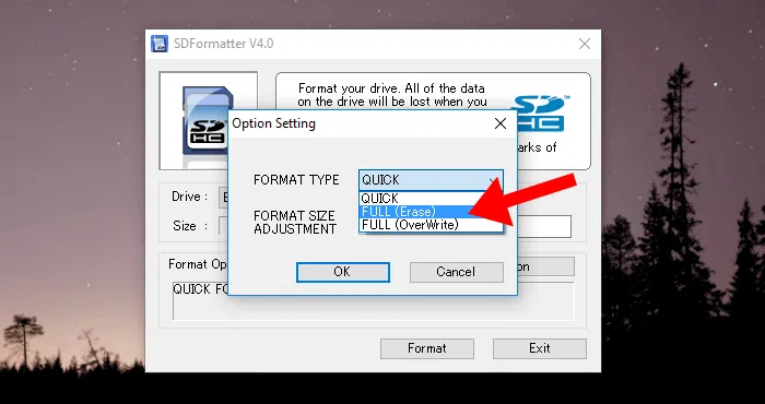 Sd formatter cartão de memória Sd formatter cartão de memória