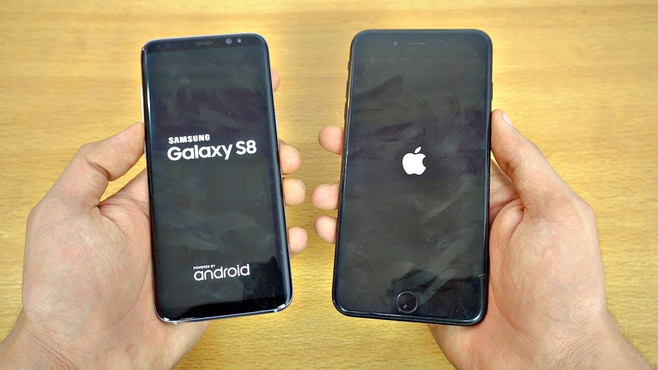 Qual é o mais rápido? Iphone 7 plus ou samsung galaxy s8?