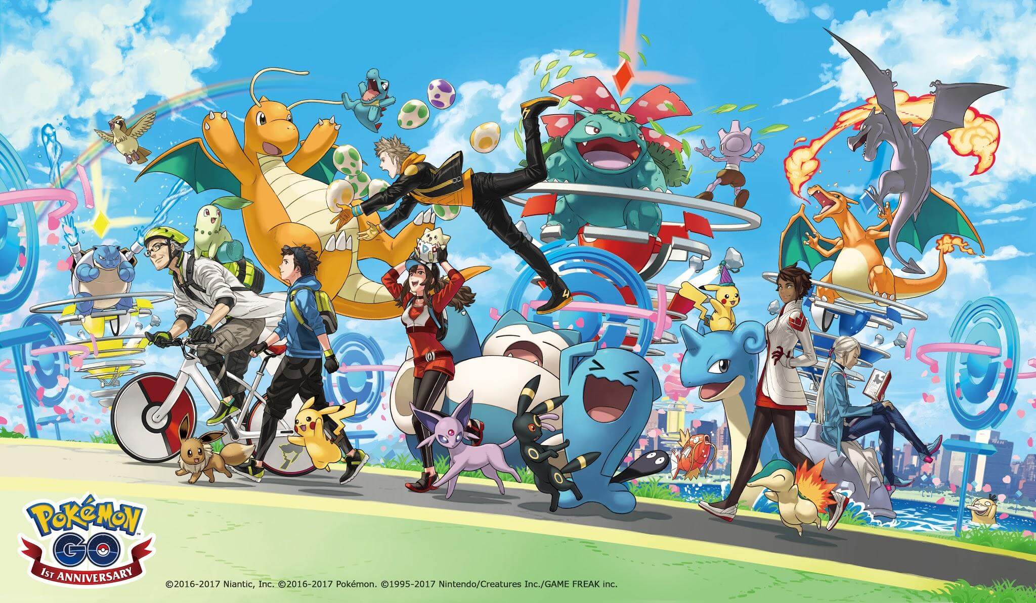 Feliz aniversário! Pokémon go completa um ano com pikachu temático
