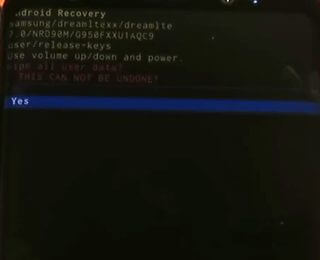 Tutorial: como restaurar o android para o padrão de fábrica(todas as marcas) Escolha a opção yes