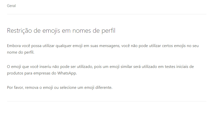 Whatsapp bloqueia emojis de 'check' em nomes de pefil; entenda Whatsapp bloqueia emojis de 'check' em nomes de pefil; entenda