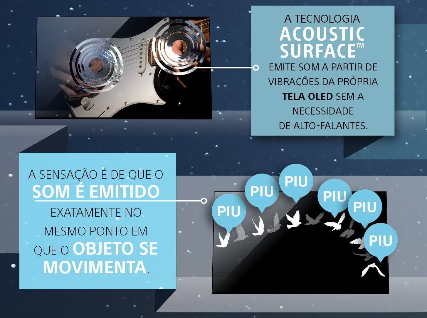 Tv da sony com tela que produz som é lançada no brasil