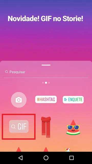 Aprenda como inserir gif's no stories do instagram Aprenda como inserir gif's no stories do instagram. Uma novidade no instagram permite que gif's possam ser inseridos nas publicações do stories, e a empresa promete mais uma melhoria para a ferramenta