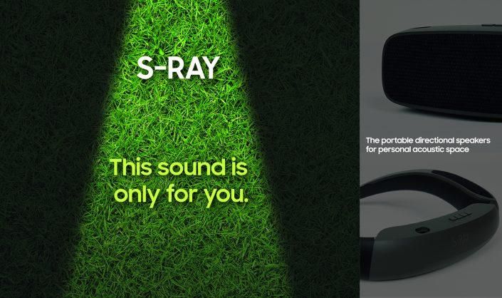 S-ray: o alto-falante da samsung que apenas você pode ouvir