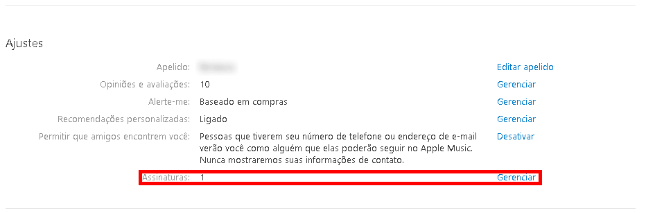 Como cancelar assinaturas da apple Link para gerenciar assinaturas fica meio escondido no bloco "ajustes"