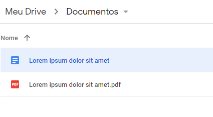 File telah dibuat di Google Docs