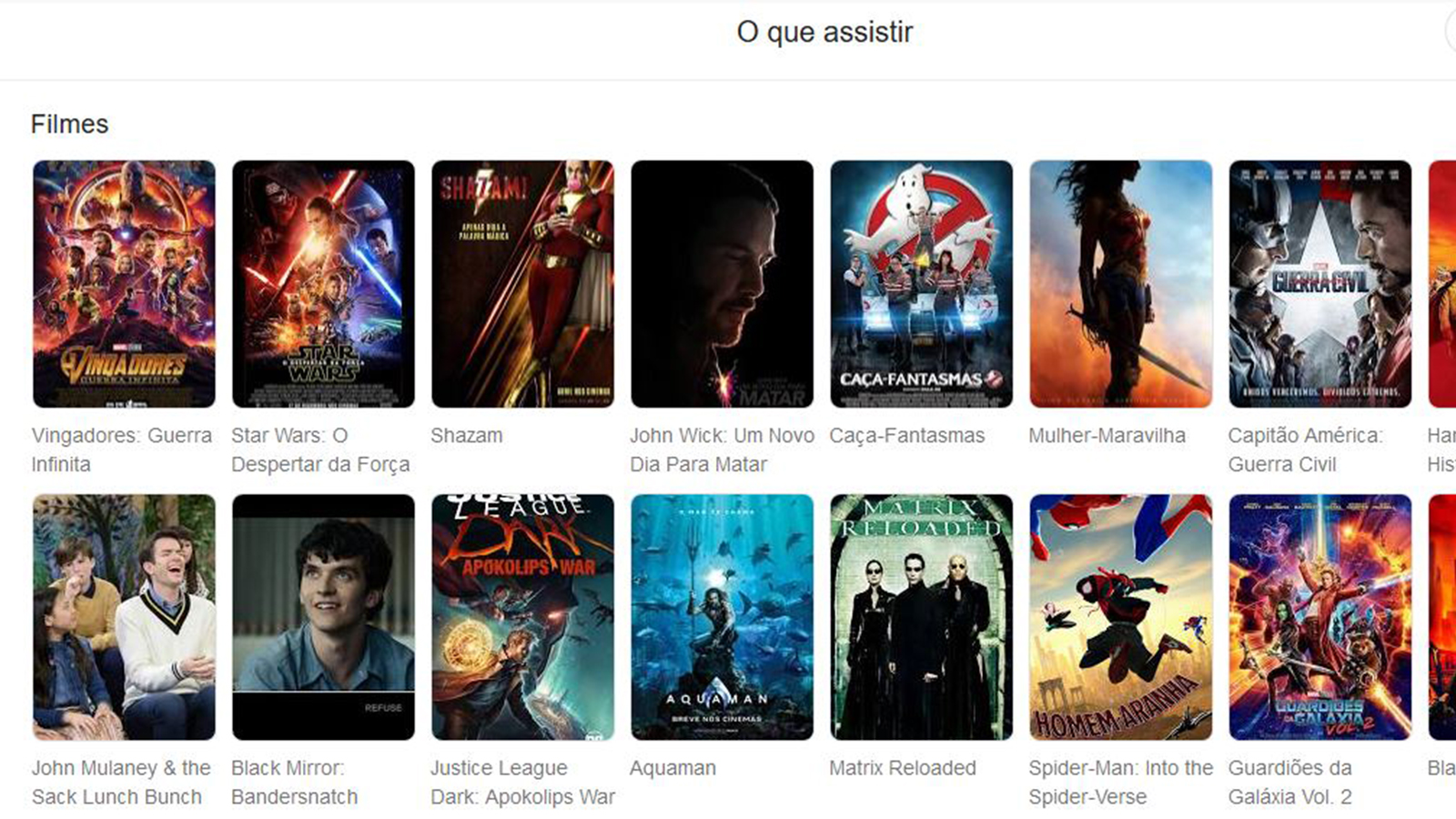 Google agora dá sugestões de filmes e séries para você assistir