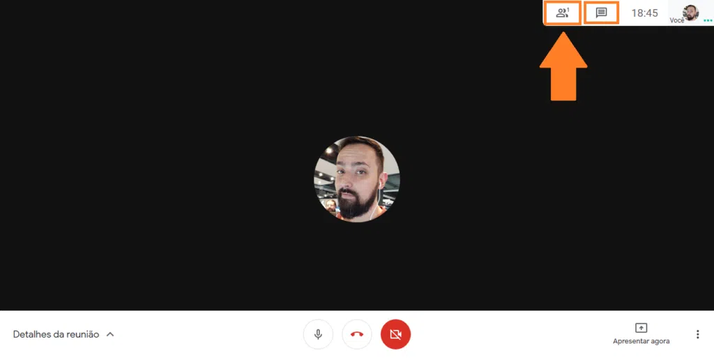 GOOGLE MEET COMO USAR NO PC visual data 8