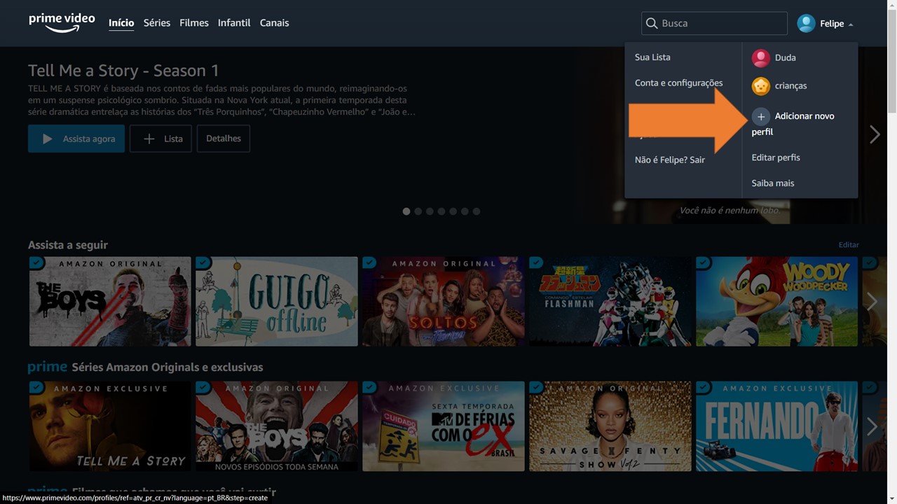 Cara membuat profil di Amazon Prime Video, baik di ponsel maupun PC