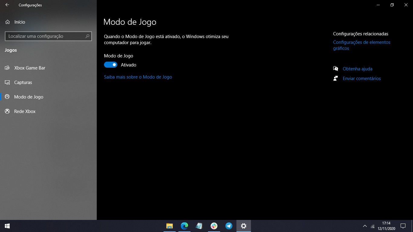 17 truques do windows 10 que você precisa conhecer Print do modo de jogo, um dos truques do windows 10