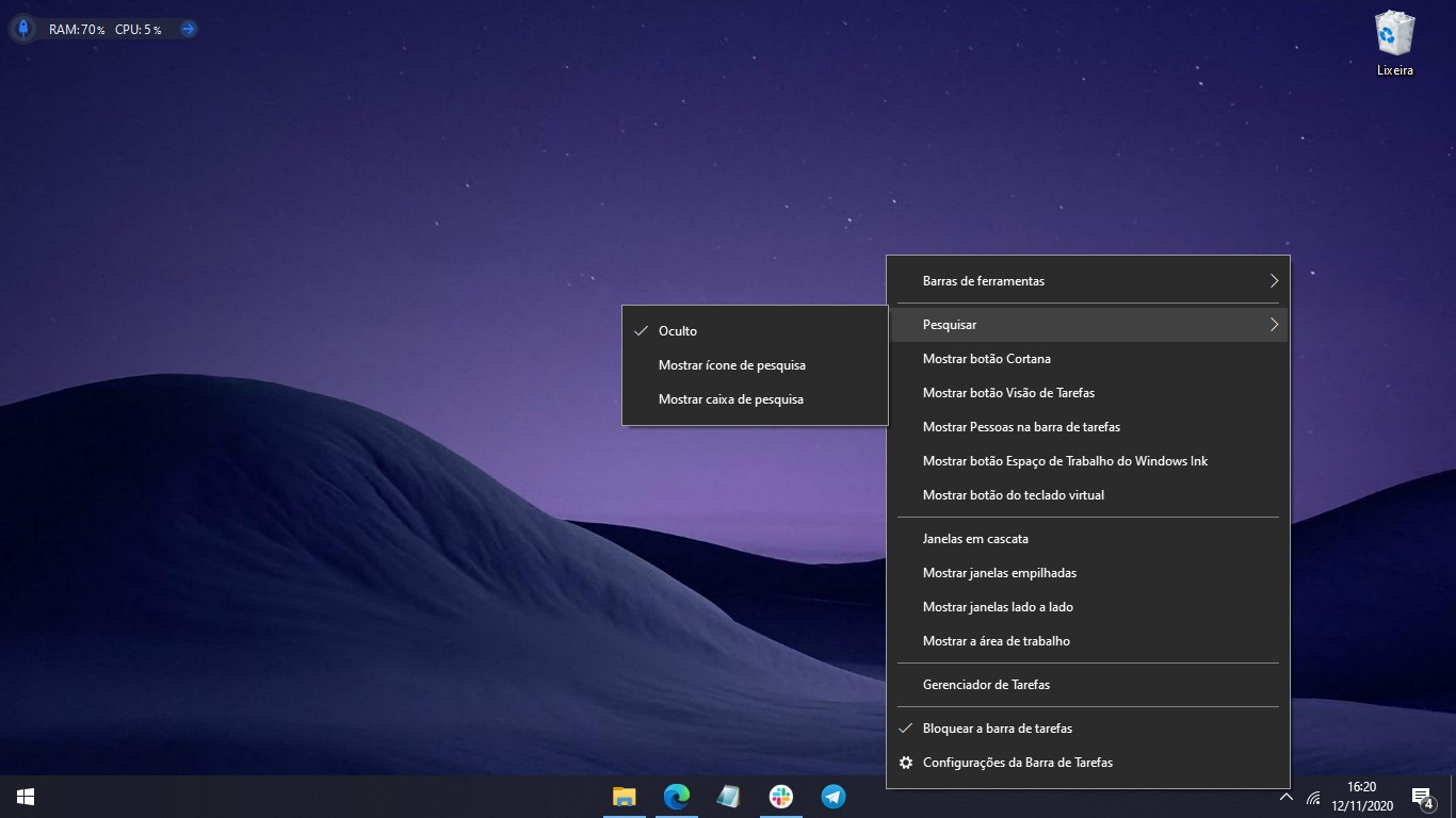 17 truques do windows 10 que você precisa conhecer Print das configurações da pesquisa do windows, um dos truques do windows 10