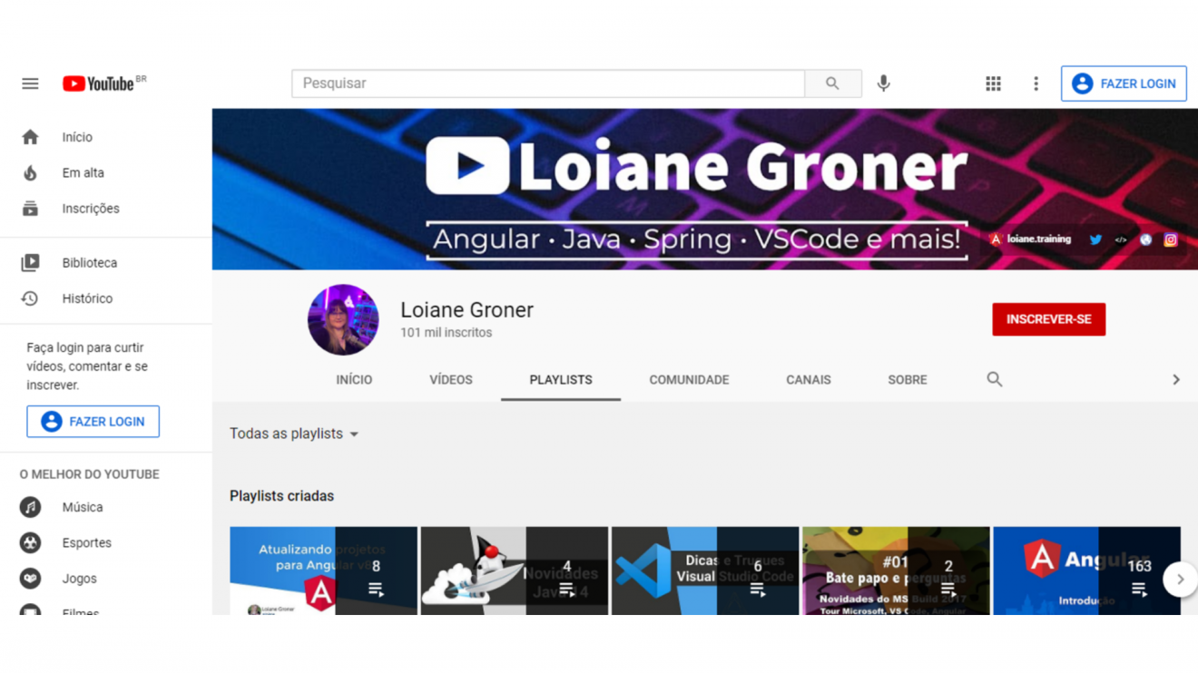 Comece a aprender programação de graça com essas 6 plataformas Comece a aprender programação com o canal no youtube loiane groner.