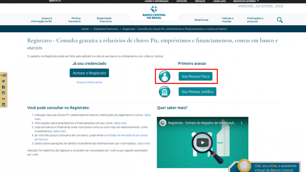 Como verificar seu cpf e chaves pix cadastradas no banco central No registrato você pode verificar seu cpf sobre fraudes