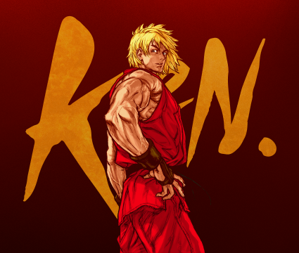Especial: os 30 anos de street fighter 2 Ken em seu clássico quimono vermelho.