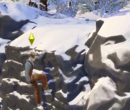 Review: the sims 4 diversão na neve é uma expansão espetacular ao game básico The sims 4 diversão na neve homem escalando